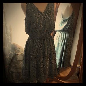 Blue splatter dress